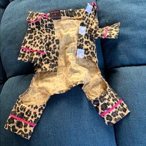 Leopard dog pajamas